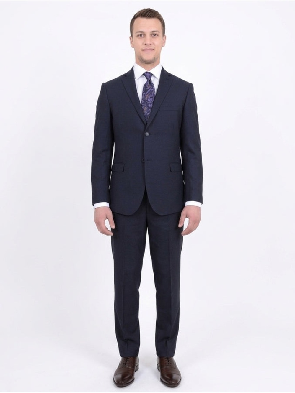 39. Zanetti • NWOT $399 Tailored Navy - Single-Breasted Blazer 100% Wool